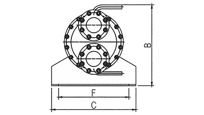 مكثف ذو غلاف وأنابيب بنظام خمس دوائر (12HP×5-25HP×5)